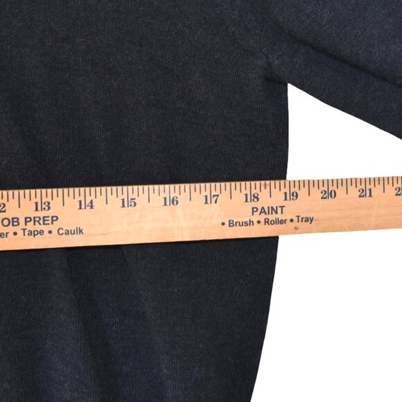 J.Crew Slim Fit Merino 100% Wool Sweater Charcoal Grey L Minimalist Preppy - Picture 6 of 7